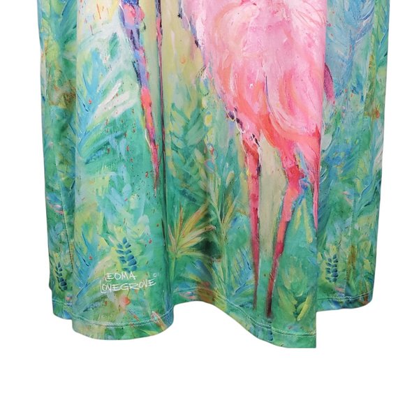 LEOMA LOVEGROVE Tunic/Dress with Pink Flamingos  Size MP - Picture 4 of 7